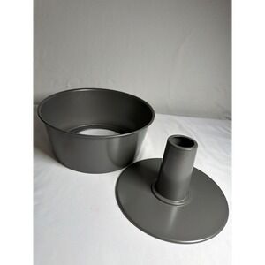 NON-STICK Unbranded Angel Food Cake Pan Unisex 10in Gray EXCELLENT